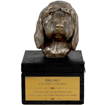 Duży gryfon vendéen, Grand Griffon Vendéen - urna z grawerem i rzeźbą psa, ostatnie pożeganie, produkt ręcznie wykonany marki Art-Dog Duży gryfon vendéen, Grand Griffon Vendéen - urna z grawerem i rzeźbą psa, ostatnie pożeganie, produkt ręcznie wykonany marki Art-Dog