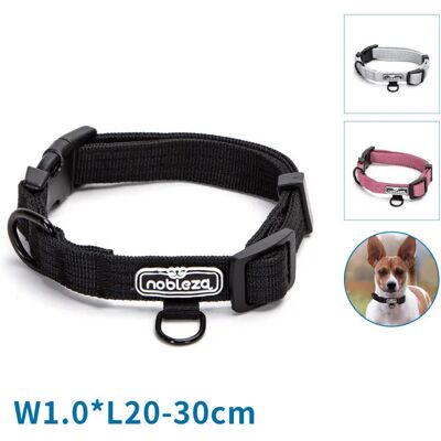 NOBLEZA Dwuwarstwowa Nylonowa Pleciona Obroża Rozmiar S 20-30cm NOBLEZA Dwuwarstwowa Nylonowa Pleciona Obroża Rozmiar S 20-30cm