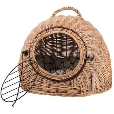 WickerPL Efa Klatka Dla Kota Buda Dla Psa Domek Dla Zwierząt Zamykany Z Poduszką Transporter Dla Kota 50X40 H44 Cm WickerPL Efa Klatka Dla Kota Buda Dla Psa Domek Dla Zwierząt Zamykany Z Poduszką Transporter Dla Kota 50X40 H44 Cm