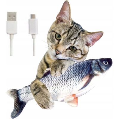 inna (Inny) ELEKTRYCZNA RYBA Skacząca zabawka interaktywna dla kota RYBKA USB inna (Inny) ELEKTRYCZNA RYBA Skacząca zabawka interaktywna dla kota RYBKA USB