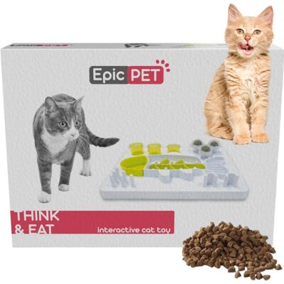 Epic Pets - Think&Eat - 30 cm - w kształcie ryby - Zabawka dla kota Epic Pets - Think&Eat - 30 cm - w kształcie ryby - Zabawka dla kota