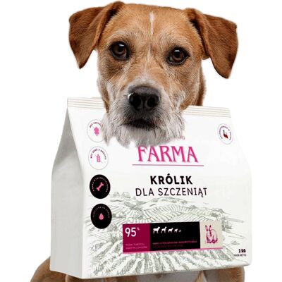 Inna producent Farma puppy królik tłoczona na zimno 2kg Inna producent Farma puppy królik tłoczona na zimno 2kg