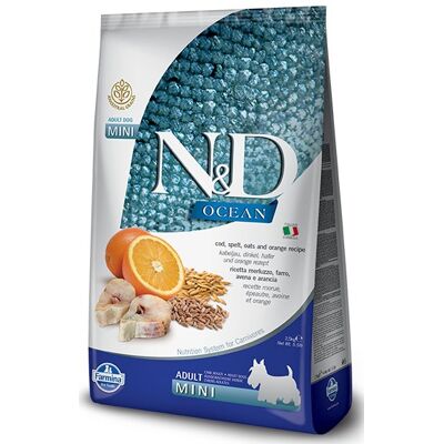 Farmina Ocean Adult Mini Sucha karma dla psów - Niskie zboża, dorsz i pomarańcza Farmina Ocean Adult Mini Sucha karma dla psów - Niskie zboża, dorsz i pomarańcza