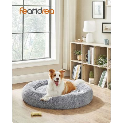 FEANDREA Legowisko Dla Psa Kota Donut Kocyk Pranie 100cm Szare FEANDREA Legowisko Dla Psa Kota Donut Kocyk Pranie 100cm Szare