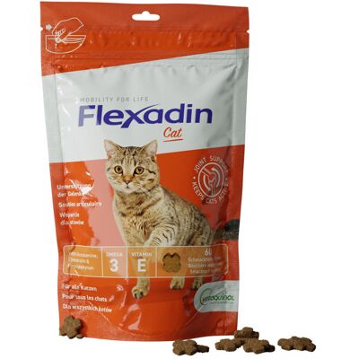 VETOQUINOL Flexadin Cat Kąski Na Stawy 60 Sztuk VETOQUINOL Flexadin Cat Kąski Na Stawy 60 Sztuk