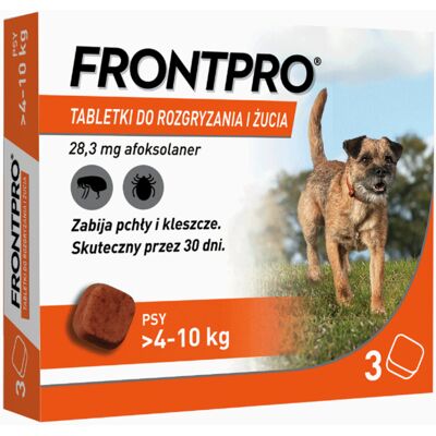 FRONTPRO Tabletki na pasożyty dla psów 4-10 kg FRONTPRO Tabletki na pasożyty dla psów 4-10 kg