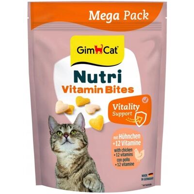 GIMCAT NUTRI MULTI-VITAMIN BITES SERDUSZKA kurczak z witaminami 425g GIMCAT NUTRI MULTI-VITAMIN BITES SERDUSZKA kurczak z witaminami 425g