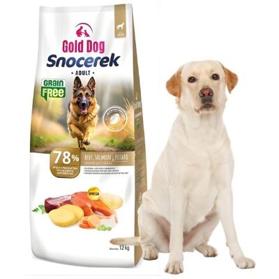 GoldDog Gold Dog Snocerek Grain Free 12 kg Sucha karma dla psa z wołowiną i ziemniakami GoldDog Gold Dog Snocerek Grain Free 12 kg Sucha karma dla psa z wołowiną i ziemniakami
