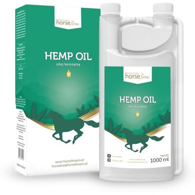 HorseLinePro Hemp Oil 1000ml OLEJ KONOPNY DLA KONIA HorseLinePro Hemp Oil 1000ml OLEJ KONOPNY DLA KONIA