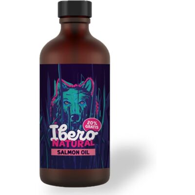 Ibero Natural - Olej z łososia dla psa - tłoczony na zimno - 1000 ml Ibero Natural - Olej z łososia dla psa - tłoczony na zimno - 1000 ml