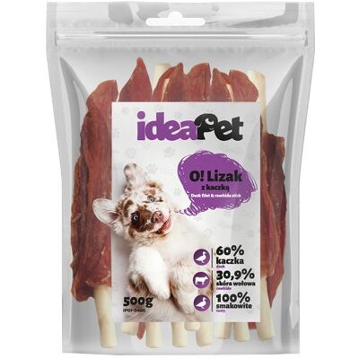 IdeaPet Lizak z kaczką 500g IdeaPet Lizak z kaczką 500g