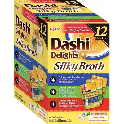 inna (Inny) INABA SILKY BROTH mix kurczak z tuńczykiem karma dla kota 12x40g inna (Inny) INABA SILKY BROTH mix kurczak z tuńczykiem karma dla kota 12x40g