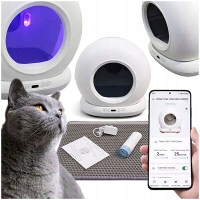 Max Strefa INTELIGENTNA KUWETA DLA KOTA AUTOMATYCZNA WIFI KAMERA UV APLIKACJA CB002 Max Strefa INTELIGENTNA KUWETA DLA KOTA AUTOMATYCZNA WIFI KAMERA UV APLIKACJA CB002
