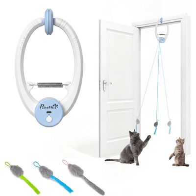 Interaktywna zabawka dla kota PawHut, zabawka inteligentna do samodzielnej zabawy, mysz do zawieszania na drzwiach, ładowana przez USB, 24,1 x 13,8 .. Interaktywna zabawka dla kota PawHut, zabawka inteligentna do samodzielnej zabawy, mysz do zawieszania na drzwiach, ładowana przez USB, 24,1 x 13,8 ..