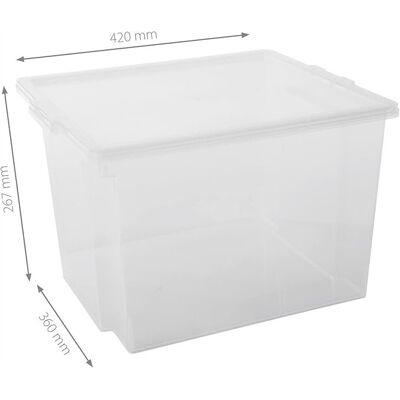 Iris Ohyama - Stalowalne 30L skrzynie - Biuro, Pralnia, Bez BPA Iris Ohyama - Stalowalne 30L skrzynie - Biuro, Pralnia, Bez BPA