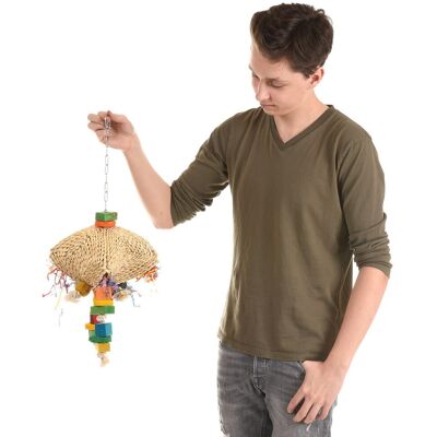 Parrot Planet Jelly-Delly - Naturalna zabawka dla średnich i dużych PaPug Parrot Planet Jelly-Delly - Naturalna zabawka dla średnich i dużych PaPug