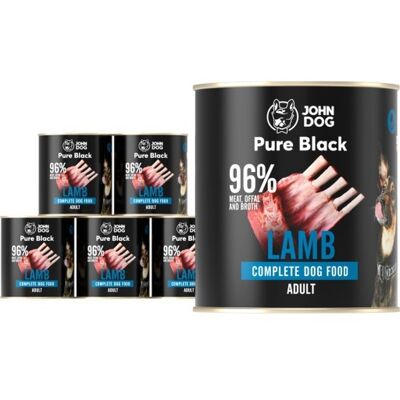 Inny producent John Dog Pure Black Karma Mokra Dla Psa Dorosłego Z Jagnięciną 6 X 800 G Inny producent John Dog Pure Black Karma Mokra Dla Psa Dorosłego Z Jagnięciną 6 X 800 G