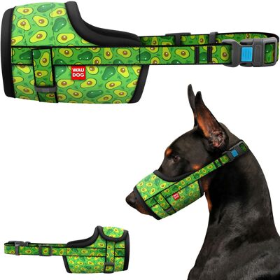 Collar Company Kaganiec dla psa, rysunek Awokado, plastikowy fastex, rozmiar XL, 35-43 cm Collar Company Kaganiec dla psa, rysunek Awokado, plastikowy fastex, rozmiar XL, 35-43 cm