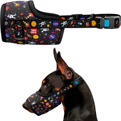 Collar Company Kaganiec dla psa, rysunek NASA, plastikowy fastex, rozmiar XL, 35-43 cm Collar Company Kaganiec dla psa, rysunek NASA, plastikowy fastex, rozmiar XL, 35-43 cm
