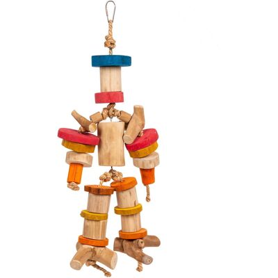 Parrot Planet Kapitan - drewniana zabawka dla dużych papug - 1,5 kg Parrot Planet Kapitan - drewniana zabawka dla dużych papug - 1,5 kg