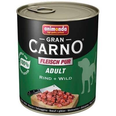 Karma dla psa ANIMONDA GranCarno Adult, wołowina i dziczyzna, 800 g. Karma dla psa ANIMONDA GranCarno Adult, wołowina i dziczyzna, 800 g.
