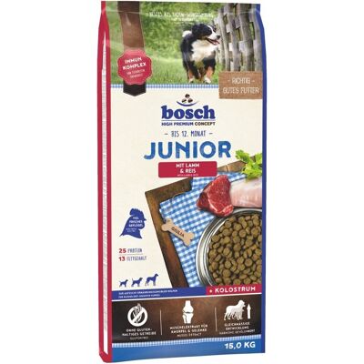 Karma sucha dla psa Bosch Junior Lamb & Rice 15kg Karma sucha dla psa Bosch Junior Lamb & Rice 15kg