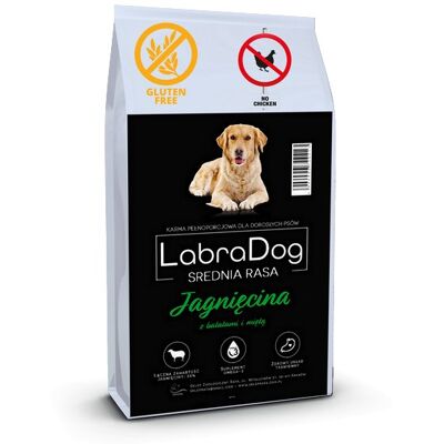 Inny producent Karma sucha dla psa dorosłego LabraDog Superfood GFF jagnięcina z batatami i miętą rasa średnia 2kg Inny producent Karma sucha dla psa dorosłego LabraDog Superfood GFF jagnięcina z batatami i miętą rasa średnia 2kg