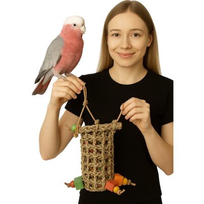 BACK ZOO NATURE Karmiąca Tuleja - chrupiąca zabawka dla wszystkich papug BACK ZOO NATURE Karmiąca Tuleja - chrupiąca zabawka dla wszystkich papug