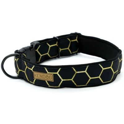 KENDOG Czarne Plastry Miodu Obroża M 3cm 41-66 cm KENDOG Czarne Plastry Miodu Obroża M 3cm 41-66 cm