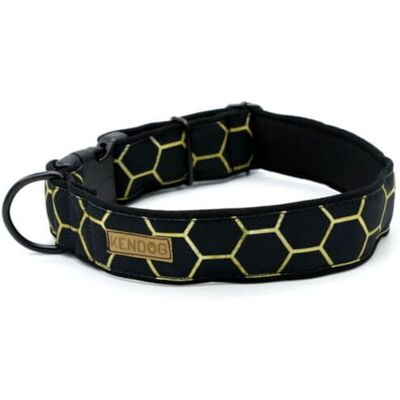 KENDOG Czarne Plastry Miodu Obroża S 3cm 30-45 cm KENDOG Czarne Plastry Miodu Obroża S 3cm 30-45 cm