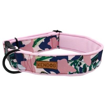 KENDOG Różowe Moro Obroża M 5cm 41-66cm KENDOG Różowe Moro Obroża M 5cm 41-66cm