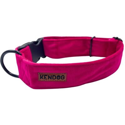 KENDOG Velvet Fuksja Obroża S 2,5cm KENDOG Velvet Fuksja Obroża S 2,5cm