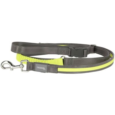 Dingo KERBL Smycz podświetlana Light & Reflex do biegania, 250 cm x 25 mm, żółta Dingo KERBL Smycz podświetlana Light & Reflex do biegania, 250 cm x 25 mm, żółta