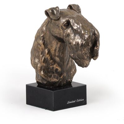 Kerry Blue Terrier, Irish Blue Terrier - Statuetka Psa, Popiersie Na Kamiennej Podstawie, Rzeźba, Trofeum Na Wystawę Psów Marki Art-Dog Kerry Blue Terrier, Irish Blue Terrier - Statuetka Psa, Popiersie Na Kamiennej Podstawie, Rzeźba, Trofeum Na Wystawę Psów Marki Art-Dog