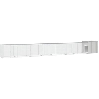 Maisonchic Ogrodzenie dla kur z ocynkowanej stali 800x91x100 cm Maisonchic Ogrodzenie dla kur z ocynkowanej stali 800x91x100 cm