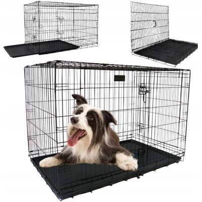HEING Klatka Dla Psa Kota Metalowa Kennel Kojec Transporter Xxl 107X71X77,5Cm HEING Klatka Dla Psa Kota Metalowa Kennel Kojec Transporter Xxl 107X71X77,5Cm