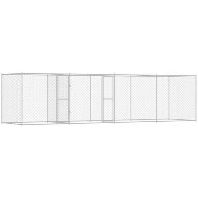 vidaXL Klatka dla psa Srebrny 600 x 200 x 200 cm Stal Galwanizowana vidaXL Klatka dla psa Srebrny 600 x 200 x 200 cm Stal Galwanizowana