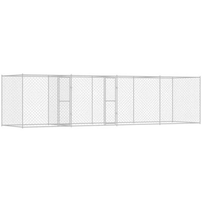 vidaXL Klatka dla psa Srebrny 800 x 200 x 200 cm Stal Galwanizowana vidaXL Klatka dla psa Srebrny 800 x 200 x 200 cm Stal Galwanizowana