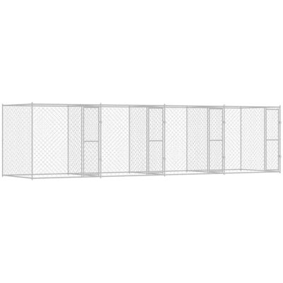 vidaXL Klatka dla psa Srebrny 800 x 200 x 200 cm Stal Galwanizowana vidaXL Klatka dla psa Srebrny 800 x 200 x 200 cm Stal Galwanizowana