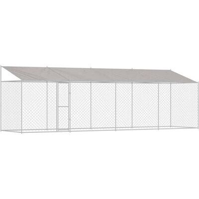 vidaXL Klatka dla psa Srebrny 800 x 200 x 256 cm Stal Galwanizowana vidaXL Klatka dla psa Srebrny 800 x 200 x 256 cm Stal Galwanizowana
