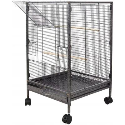 Inny producent Klatka metalowa dla ptaków domowych egzotycznych woliera pojemna duża 80 cm Inny producent Klatka metalowa dla ptaków domowych egzotycznych woliera pojemna duża 80 cm