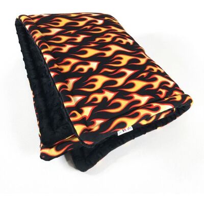 Psiakrew Koc dla psa dla psa w płomienie, Dog on Fire mata, pled polar Minky-65x75 cm Psiakrew Koc dla psa dla psa w płomienie, Dog on Fire mata, pled polar Minky-65x75 cm