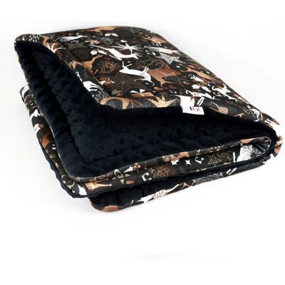 Psiakrew Kocyk mata pled dla psa, zimowy wzór Deer Calls, polar Minky-65x75 cm Psiakrew Kocyk mata pled dla psa, zimowy wzór Deer Calls, polar Minky-65x75 cm