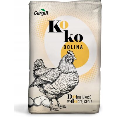 KOKO DOLINA Pasza Karma Sypka DLA KUR NIOSKA CARGILL 25 kg KOKO DOLINA Pasza Karma Sypka DLA KUR NIOSKA CARGILL 25 kg