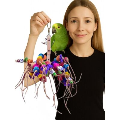 Parrot Planet Kolorowa meduza - zabawka dla średnich i dużych papug Parrot Planet Kolorowa meduza - zabawka dla średnich i dużych papug