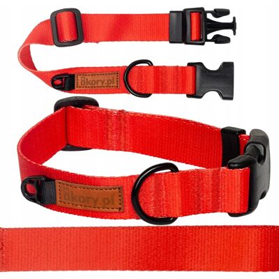 KOLOROWA obroża z taśmy dla kotki 30-36 cm regulowana Ukory CZERWONA roz S KOLOROWA obroża z taśmy dla kotki 30-36 cm regulowana Ukory CZERWONA roz S