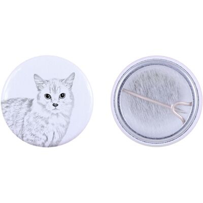 Kot Munchkin - ozdoba plecaka, personalizowana przypinka, idealny gadżet dla miłośników zwierząt marki Art-Dog Kot Munchkin - ozdoba plecaka, personalizowana przypinka, idealny gadżet dla miłośników zwierząt marki Art-Dog