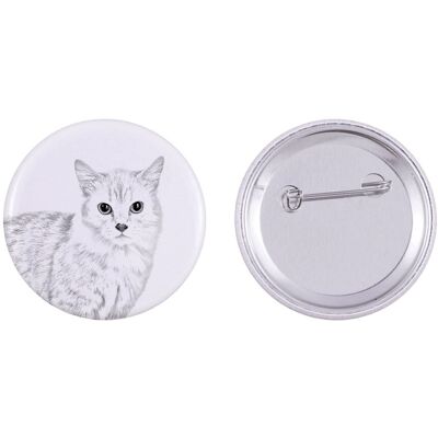 Kot Munchkin - ozdoba plecaka, personalizowana przypinka, idealny gadżet dla miłośników zwierząt marki Art-Dog Kot Munchkin - ozdoba plecaka, personalizowana przypinka, idealny gadżet dla miłośników zwierząt marki Art-Dog