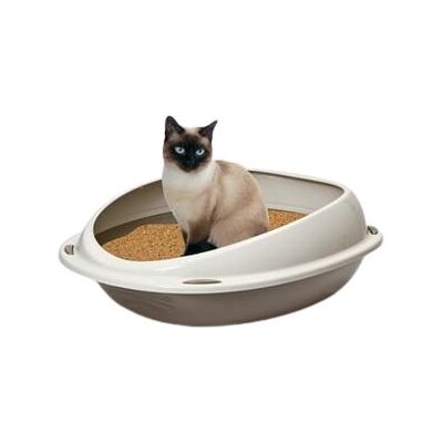 Inny producent Kuweta Plastikowa Z Ramką, Owalna: Nowoczesny Włoski Design, Mała 34,9 X 15,5 X 44,5 Cm Inny producent Kuweta Plastikowa Z Ramką, Owalna: Nowoczesny Włoski Design, Mała 34,9 X 15,5 X 44,5 Cm