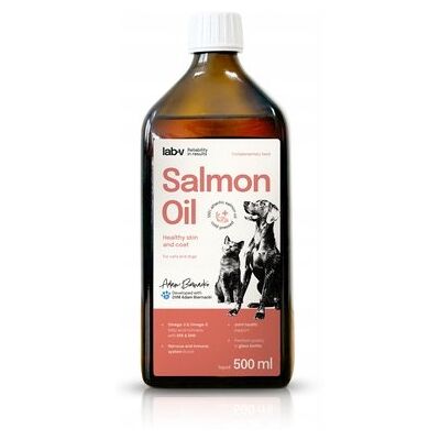 Inny producent Lab-V Salmon Olej Z Łososia 100% Dla Psa I Kota 500ml Szklana Butelka Inny producent Lab-V Salmon Olej Z Łososia 100% Dla Psa I Kota 500ml Szklana Butelka